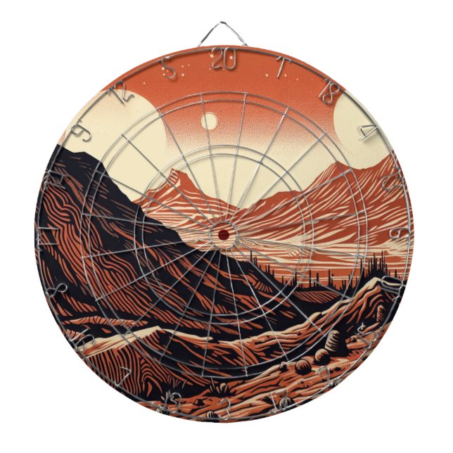 Diana SF Martian Landscape Woodcut (4) (Frente)