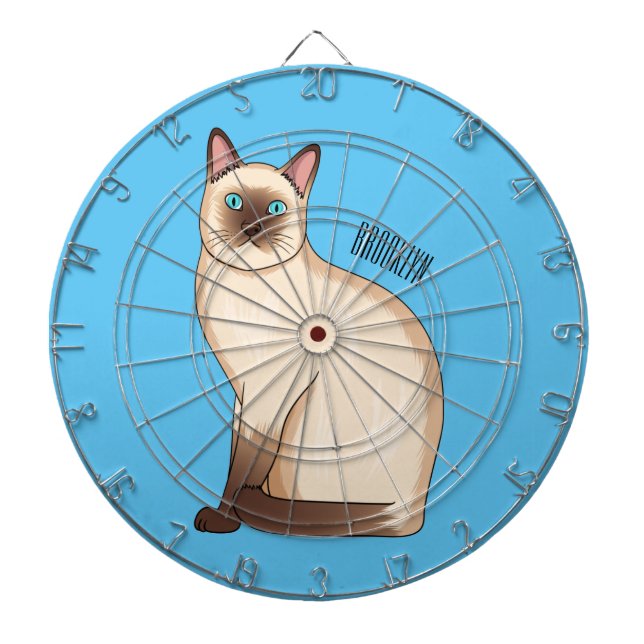Diana Siamese cat cartoon illustration (Frente)