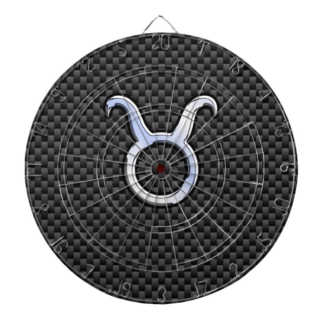 Diana Signo Zodiacal Tauro en Impresión de Fibra de Carb (Frente)