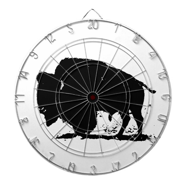 Diana Silueta de búfalo blanco y negro (Frente)