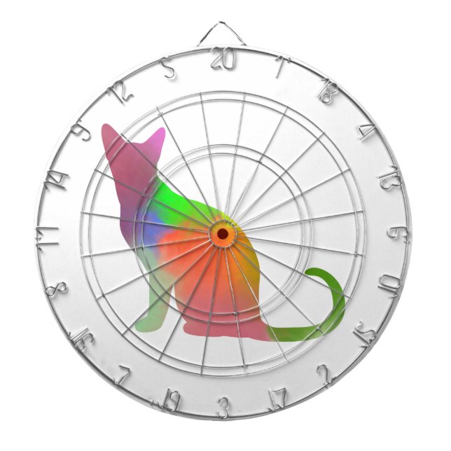 Diana Silueta de gato de color de agua (Frente)