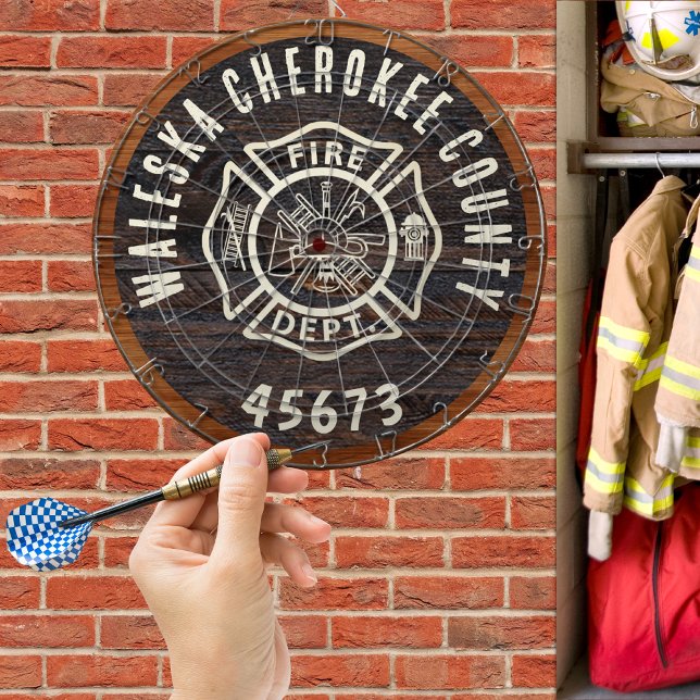 Diana Símbolo de bombero de tono de madera rústica (Subido por el creador)