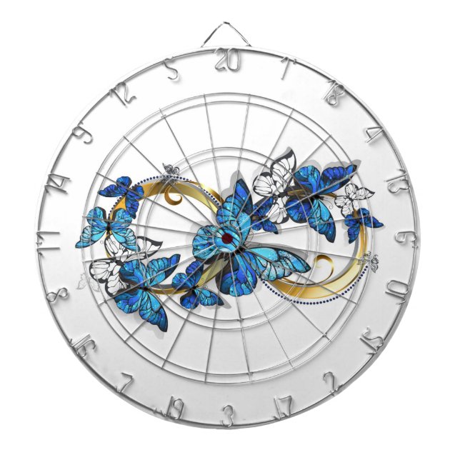 Diana Símbolo infinito de mariposas Morpho azules (Frente)