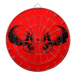Diana Skulls Metalizado Cage Red Dartboard