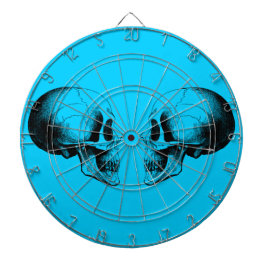 Diana Skulls Metalizado Cage Turquoise Dartboard