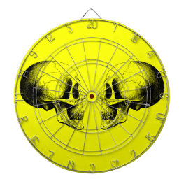 Diana Skulls Metalizado Cage Yellow Dartboard