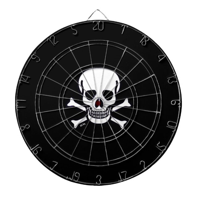 Diana Skulls n Bones dartboard negro (Frente)