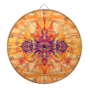 Diana SMOKE naranja - Arte Fractal - Junta Dart