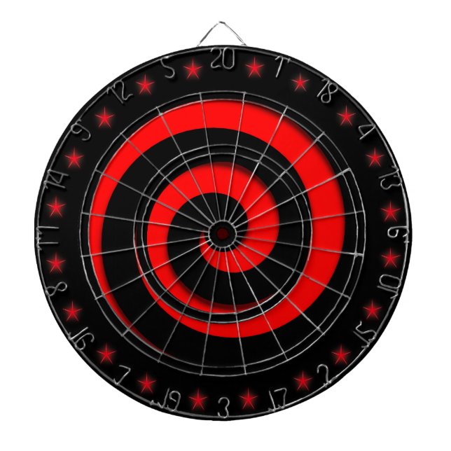 Diana Spiral Hypnotic Red Wheel Regulation Dart Board (Frente)