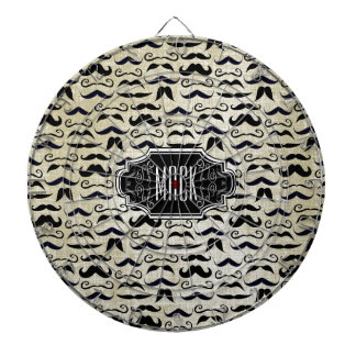 Diana Sr. Mustache Hipster Pattern