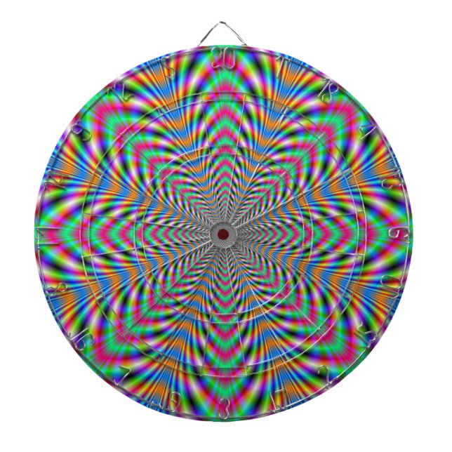 Diana Star Psychedelic Dartboard (Frente)