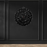 Diana Starlight Sparkles Black and White Stars<br><div class="desc">Espectáculo estrellado del cielo nocturno de brillantes estrellas en tamaños mixtos sobre un fondo negro. ♡ Idyllfire</div>