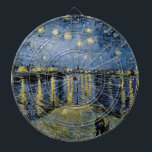 Diana Starry Night Vincent van Gogh<br><div class="desc">Casas de campo de paja en Cordeville. Vincent Willem van Gogh. Paisaje nocturno en tonos azul oscuro y amarillo. Hay un puente a través del río. En primer plano, un hombre y una mujer caminan por el terraplén. Las estrellas brillan en el cielo. Reproducción de obras famosas de imágenes artísticas...</div>