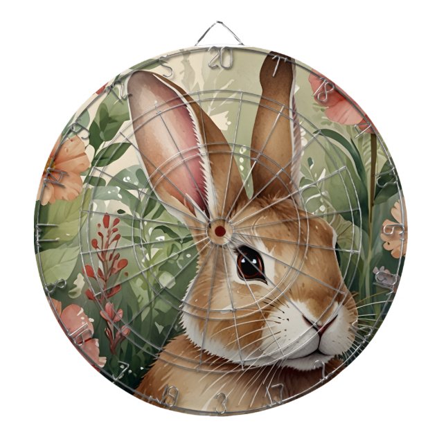 Diana Starry Spring Bunny Dart Board (Frente)