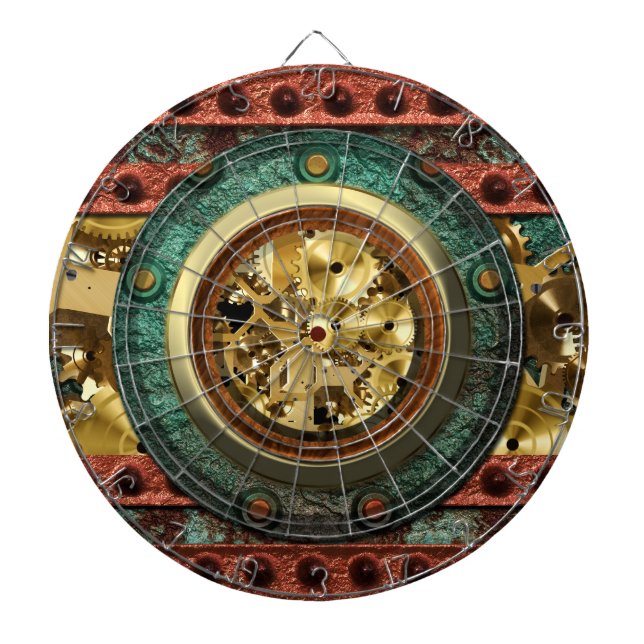 Diana Steampunk 4C Dart Board (Frente)