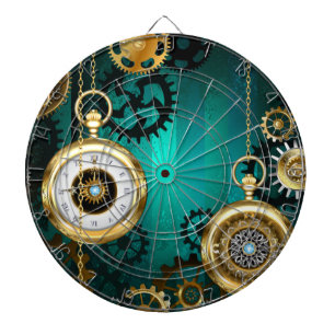 Diana Steampunk Jewelry Watch sobre un fondo verde