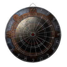 Steampunk Moon Clock Time Gears Metalizado