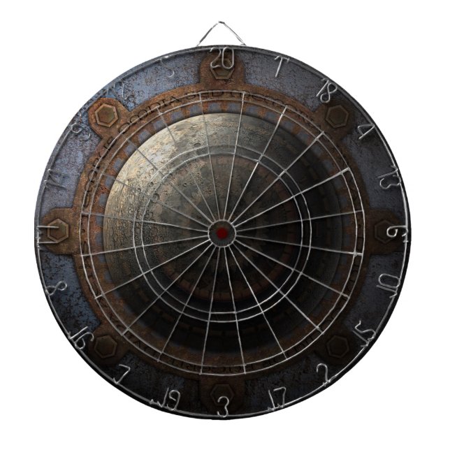 Diana Steampunk Moon Clock Time Gears Metalizado (Frente)
