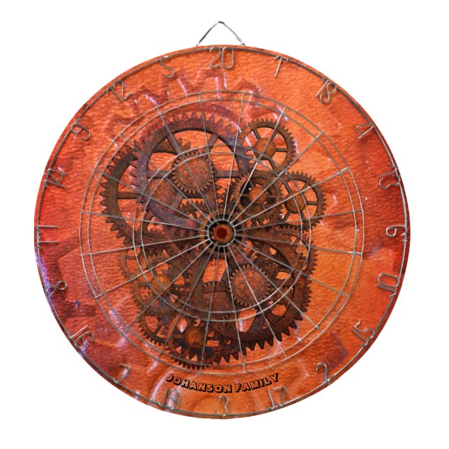 Diana Steampunk Scifi Gears Naranja Máquina del siglo XI (Frente)