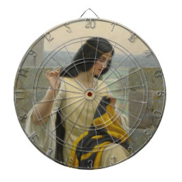 Diana Stitching the Standard Flag (Mujer medieval)