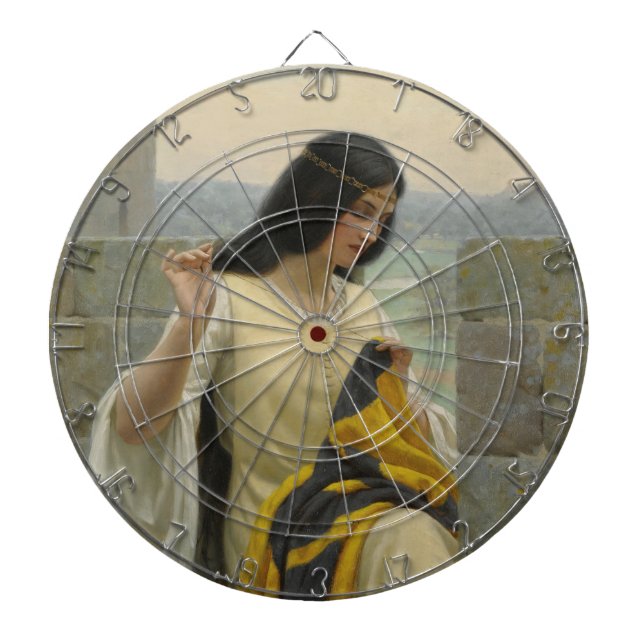 Diana Stitching the Standard Flag (Mujer medieval) (Frente)