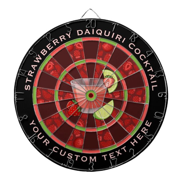 Diana Strawberry Daiquiri Cocktail Dart Board (Frente)