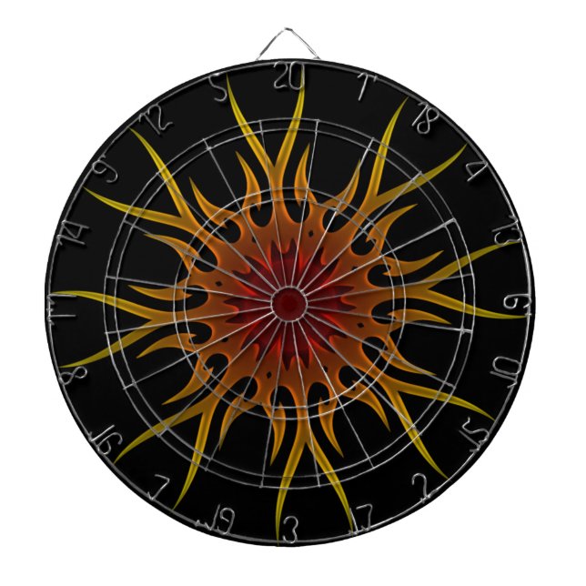 Diana Sunburst Sun Rays Dart Board (Frente)