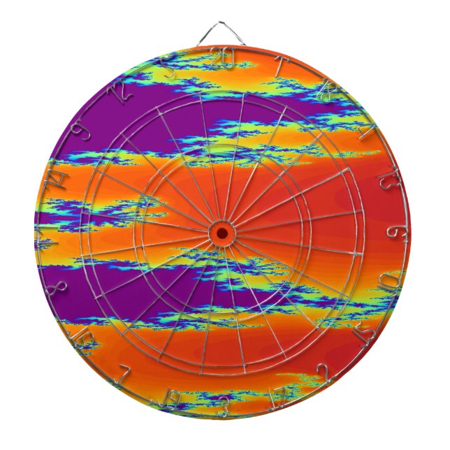 Diana Sunrise Fractal Dart Board (Frente)