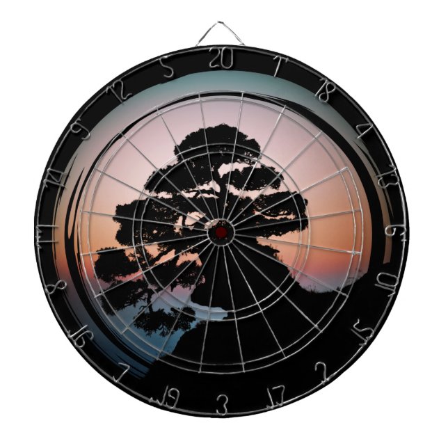 Diana Sunset Bonsai Tree Ceramic Tile Desk Organizador G (Frente)