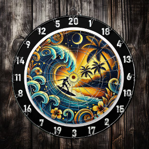 Diana Surfista colorida en vibraciones tropicales