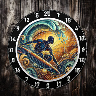 Diana Surfista del atardecer en Wave Wall Art