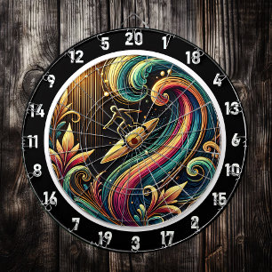 Diana Surfista Tropical Sunset Wave Art Piece