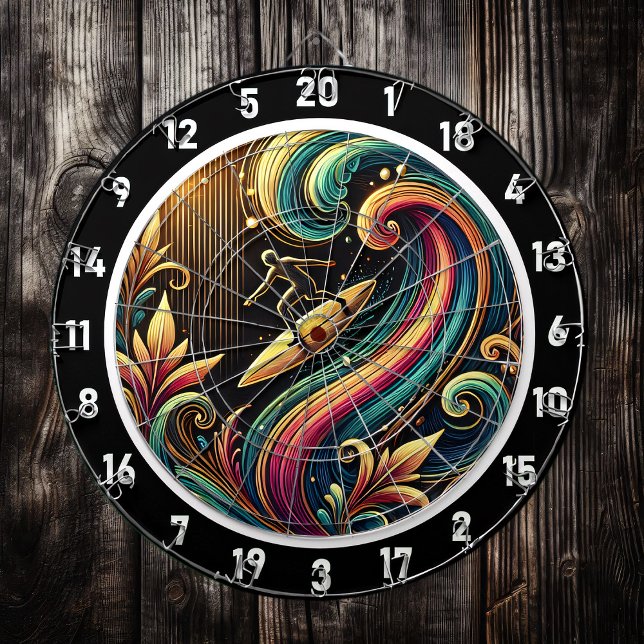 Diana Surfista Tropical Sunset Wave Art Piece (Subido por el creador)