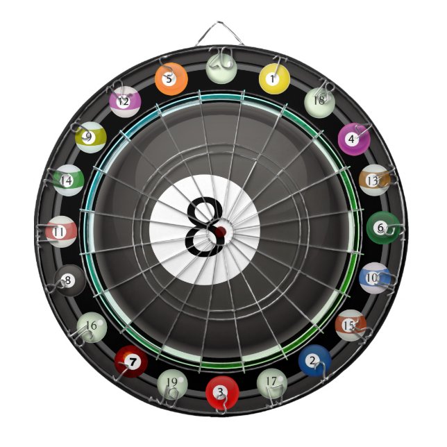 Diana Tarjeta de cálculo de 8 ball multiobjetivo de 20 (Frente)