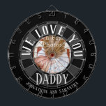 Diana Te Aman Papi Foto<br><div class="desc">Te queremos papá,  un personalizado de fotos,  los niños se llaman dartboard. Diversión y un regalo único para cumpleaños,  Navidades,  el día del padre o simplemente porque.</div>