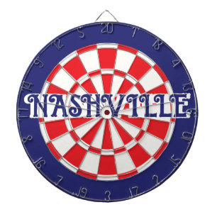 Diana (texto editable) NASHVILLE TN Blanco Rojo Azul Ma
