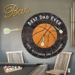 Diana Texto molesto del básquetbol del mejor papá<br><div class="desc">Moderno tablero de básquetbol Best Dad Ever,  regalo perfecto para el Día del Padre.</div>