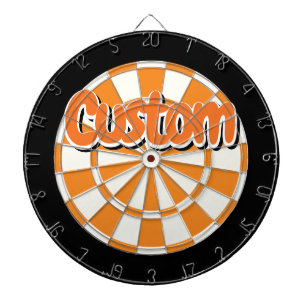 Diana Texto personalizable naranja, negro y blanco