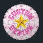Diana Texto Personalizado rosa claro con diseño de estre<br><div class="desc">Color Rosa Claro Texto De Diseño Personalizado Con Placa De Diseño Estrella Amarilla. ¡Personaliza a tu gusto!</div>