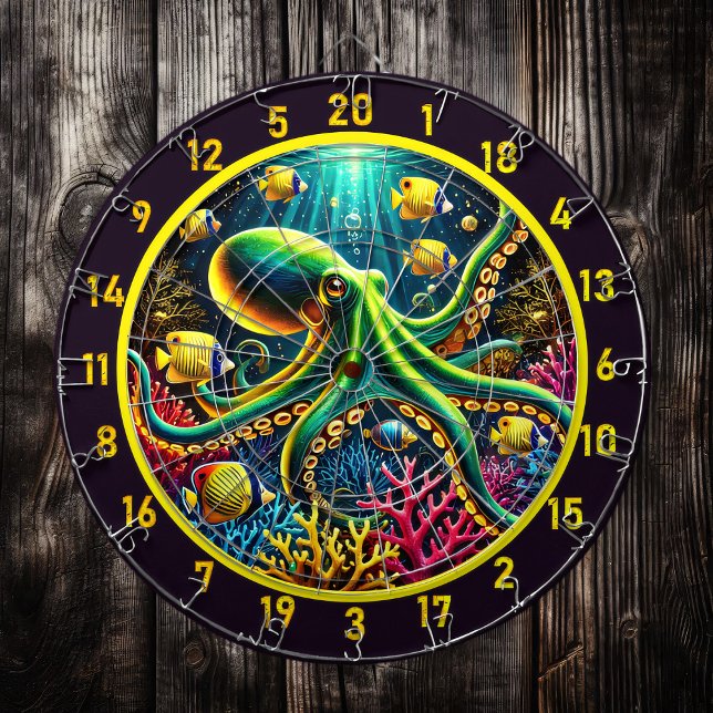 Diana Tidal Embrión Octopus Dartboard (Subido por el creador)
