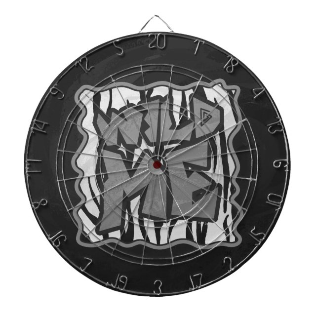 Diana Tigre salvaje Impresión en blanco y negro (Frente)