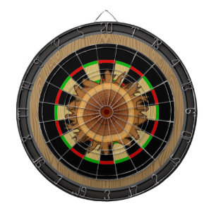 Diana Tocón de madera con el Dartboard de madera de la