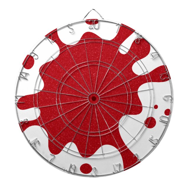 Diana Tomato Red Splatter Dartboard – Customizable (Frente)