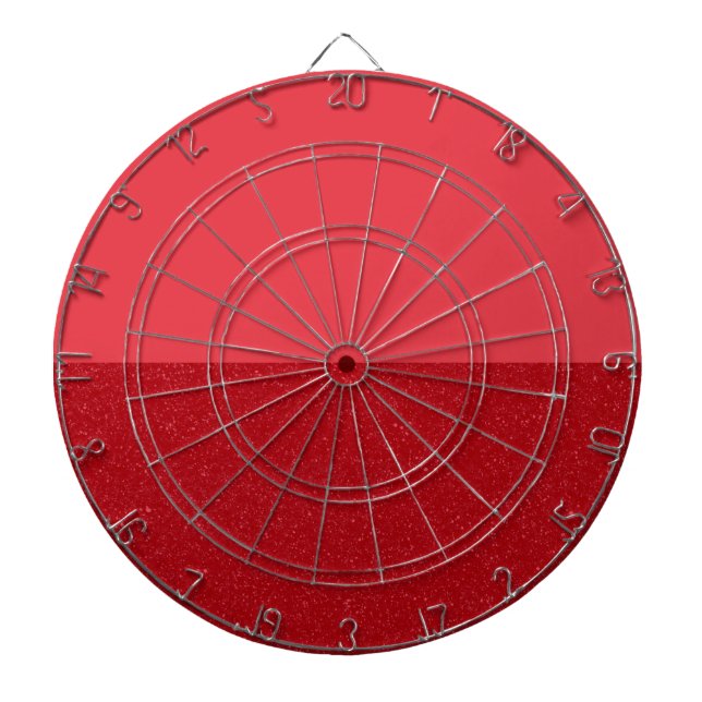 Diana Tomato Red Split Textured Dartboard – Customizable (Frente)