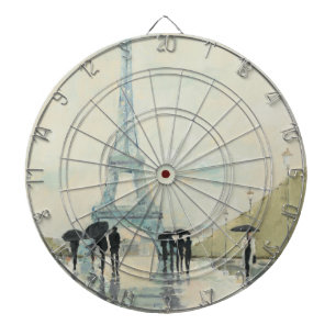 Diana Torre Eiffel el   París en la lluvia