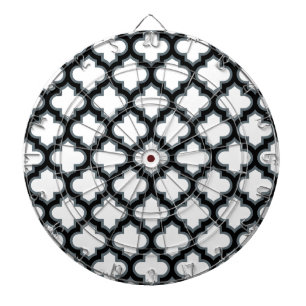 Diana Trébol blanco y negro, Entramado, Quatrefoil