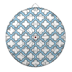 Diana Trellis azul blanco y bebé, Entramado, Quatrefoil