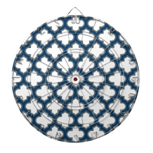 Diana Trellis azul blanco y naval, Entramado, Quatrefoil