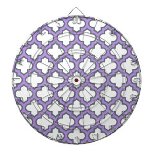 Diana Trellis blanca y púrpura, Entramado, Quatrefoil