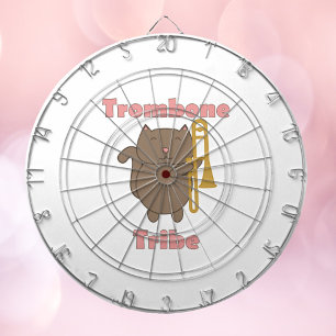 Diana Tribu de Trombón Gatito Marrón Letras Rosadas